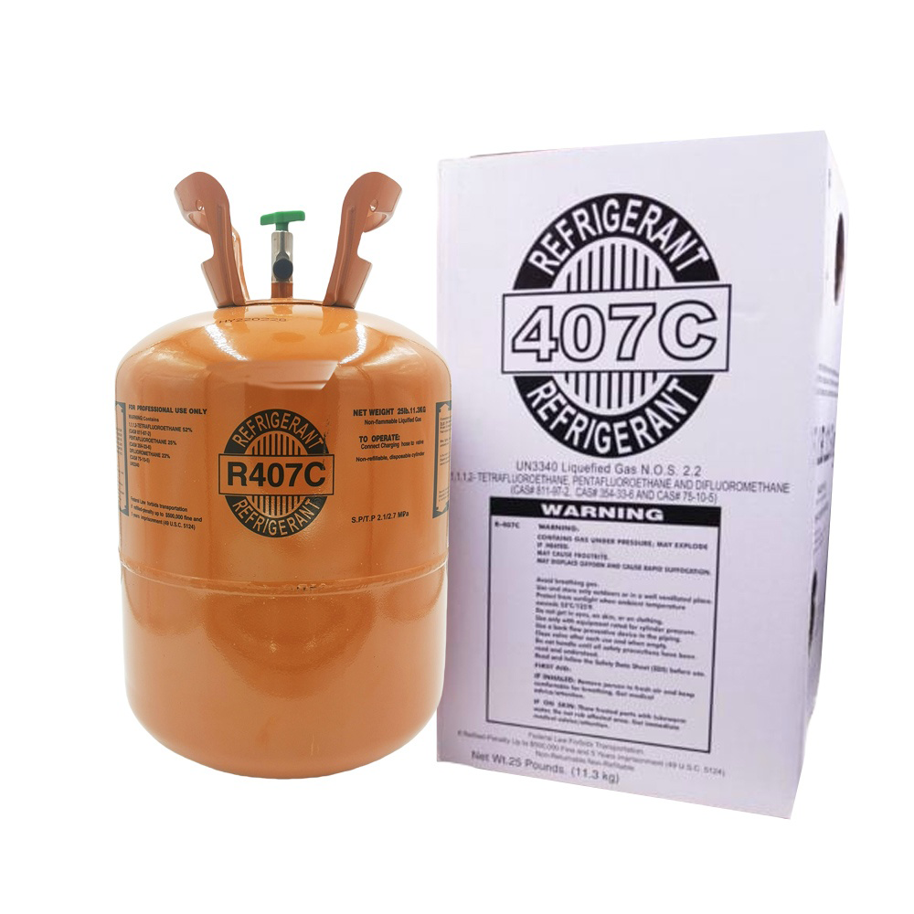 R407C Refrigerant Gas Cylinder 25 lb