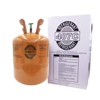 R407C Refrigerant Gas Cylinder 25 lb