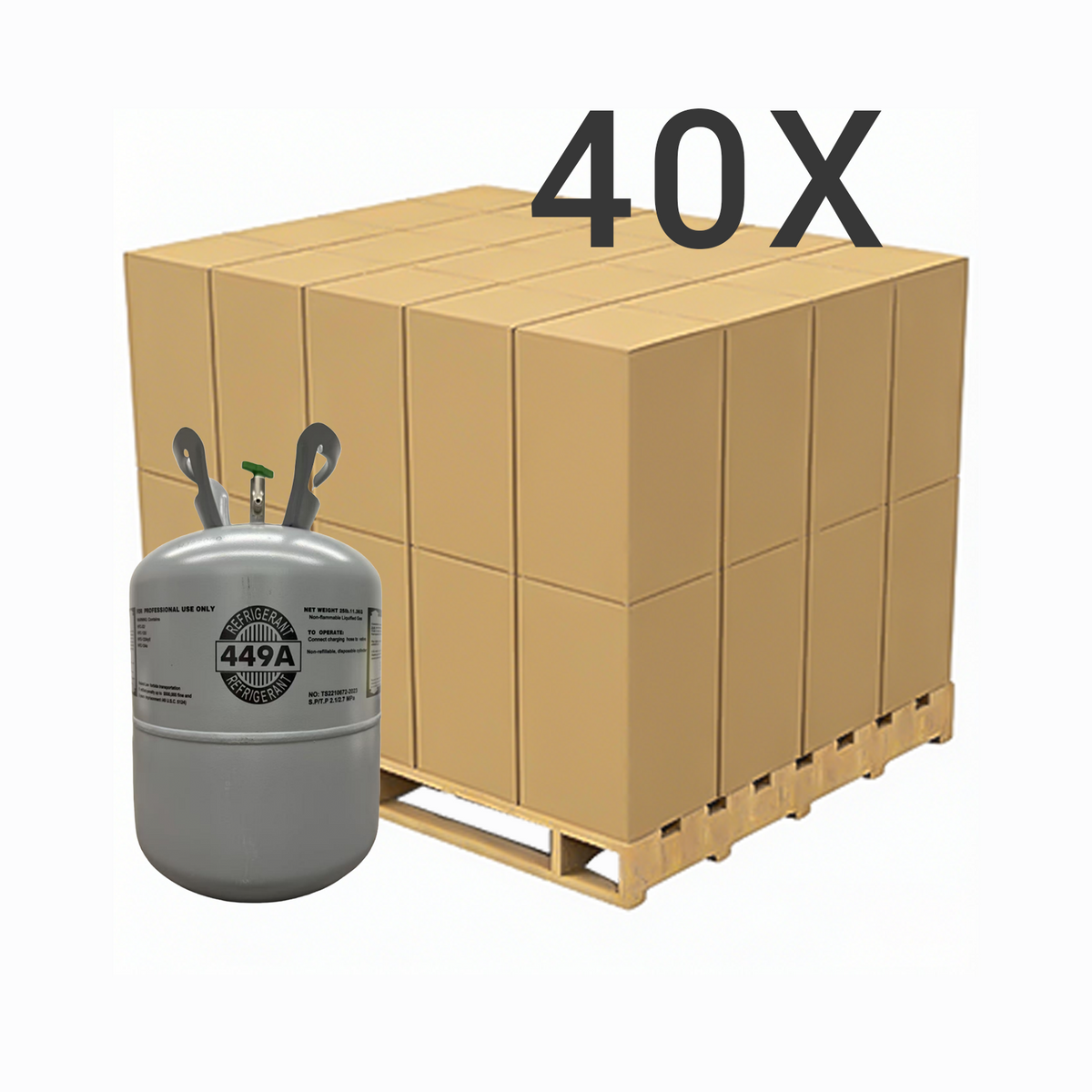 R449A Refrigerant Gas Cylinder 25 lb