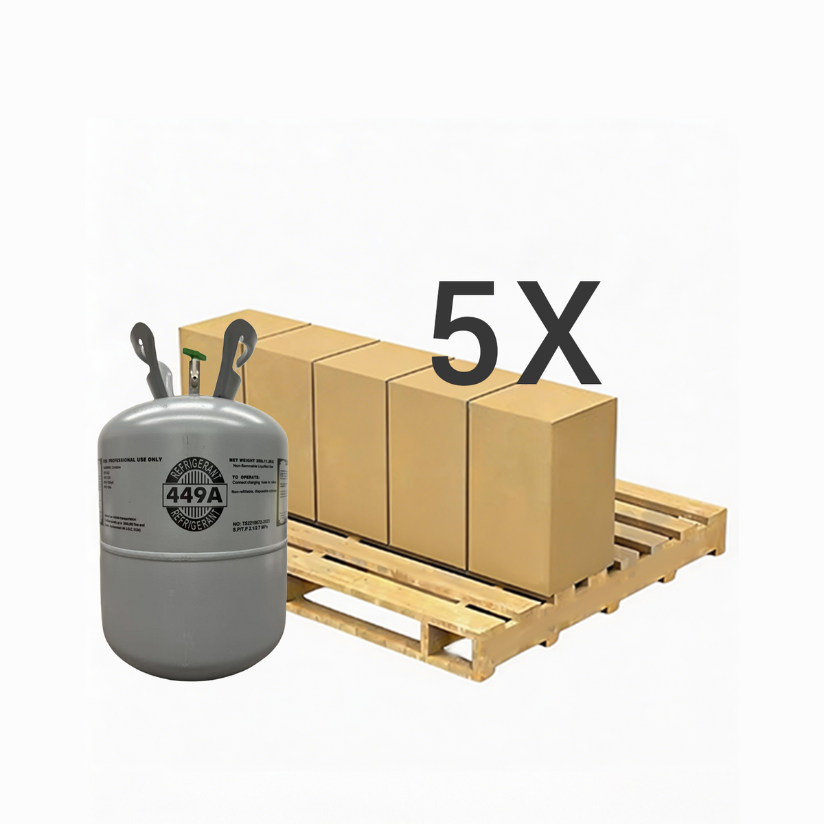 R449A Refrigerant Gas Cylinder 25 lb
